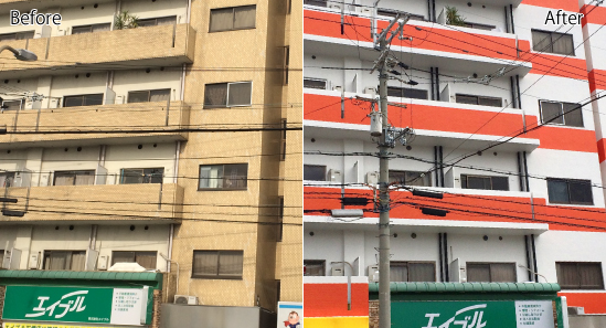 マンション外壁補修事例